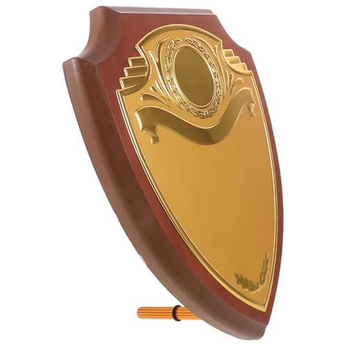 Plaque bois forme de bouclier TOYANDONA pour medaille d honneur personnalisable