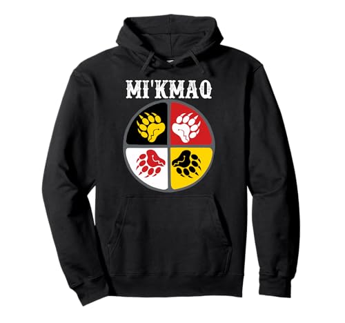 Micmac Mi'kmaq Nation Native American Medicine Wheel Pullover Hoodie
