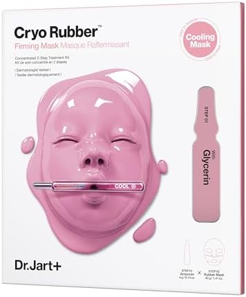 Dr.Jart+ Cryo Rubber Cooling Korean Face Mask with Serum Ampoule| Korean Skin Care | Travel Size
