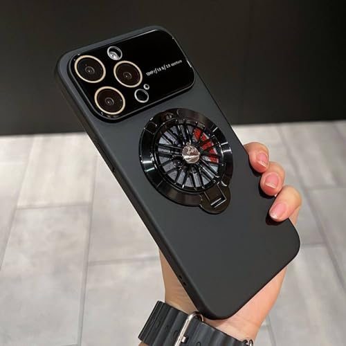 Étui de téléphone magnétique iPhone 14 protection objectif antichoc Gyro Fold noir