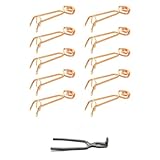 Ducatillon Lot de 10 Pièges à Taupes Putange en Acier Cuivré avec Pince de Pose et Détentes   Anti Taupe et Campagnol Mécanique Efficace pour Jardin et Pelouse