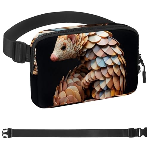 Grand sac banane ergonomique Pangolin avec ceinture réglable pour sportifs et voyageurs