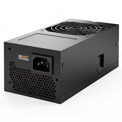 be quiet! TFX Power 3 300W, Gold, Fuente de alimentación Mini-PC, Media-PC, 80 Plus Gold, Dual Rail 12V, Ventilador 80mm PWM, PCIe GPU, Bajo Ruido, Eficiente