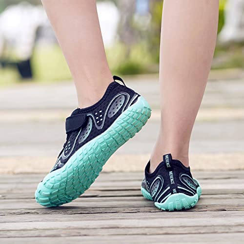 Kids' Water Shoes - Lightweight, Quick-Dry, Slip-On Aqua Socks With Drain Holes & Non-Slip Sole (Toddler To Big Kid Sizes)