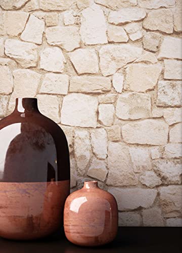 Steintapete Vliestapete Weiß Creme Edel, schöne edle Tapete im Steinmauer Design, moderne 3D Optik für Wohnzimmer, Schlafzimmer oder Küche inklusive der Newroom Tapezier Profibroschüre 1 Steintapete Vliestapete Weiß Creme Edel, schöne edle Tapete im Steinmauer Design, moderne 3D Optik für Wohnzimmer, Schlafzimmer oder Küche inklusive der Newroom Tapezier Profibroschüre