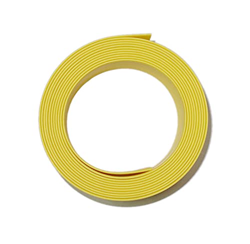 熱収縮チューブ 15mm 内径φ15mm （平置き幅25mm）印字無しで綺麗☆ 収縮比率2:1 (15mm→7.5mm) シュリンクチューブ 絶縁チューブ 防水 高難燃性 収縮チューブ (2M, イエロー（黄）)