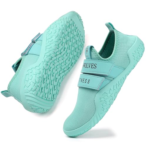 Skerxut Fitness Shoes Deadlift Shoes Cross-Trainer Sneakers for Men and Women (Light Blue, 4 Men/5 Women) by Skerxut - Used condition - Image 5