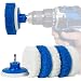 RotoScrub 7 Pack Multi-Purpose Drill Brush Kit for Cleaning Bathrooms, Showers, Tubs, Tile, Floors, Sinks, Toilets, Grout and Grime Removal, Mold/Mildew Removal, Reversible Blue and White Scrub Pads