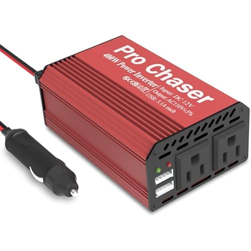 Pro Chaser 400W Power Inverters for Vehicles DC 12v to AC 110v Car Inverter