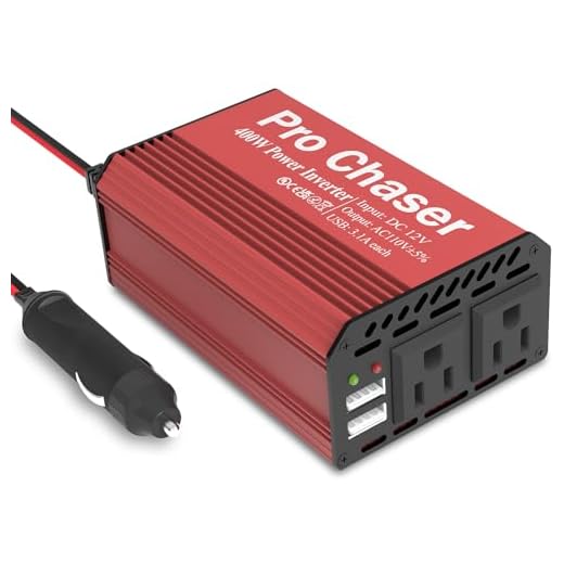 Pro Chaser 400W DC to AC Power Inverter