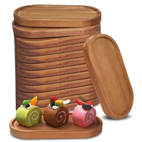 LECEHIVO 14 Pcs Acacia Wooden Serving