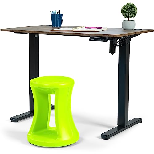 Image of Simplay3 American Home Live Fit Active Balance Chair, 17 inch Stool for Adults and Teens- Ergonomic Office Desk Chair with Rock, Wobble, Tilt Motion for Learning, Work and Study, Bright Lime Green