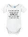 Mess With Me Mess With My Uncle Printed Infant Bodysuit Baby Romper