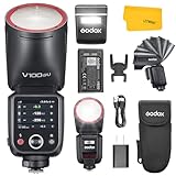 Godox V100 O V100-O Flash for Olympus, 2.4G 100W TTL Panasonic Speedlite HSS 1/8000S, Touchscreen Control, Lithium Battery, 400 FulI Power Flashes, External Flash for Panasonic Camera(USA Version)