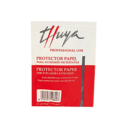 THUYA Protecteur en papier Extension cils adhésifs, noir, standard