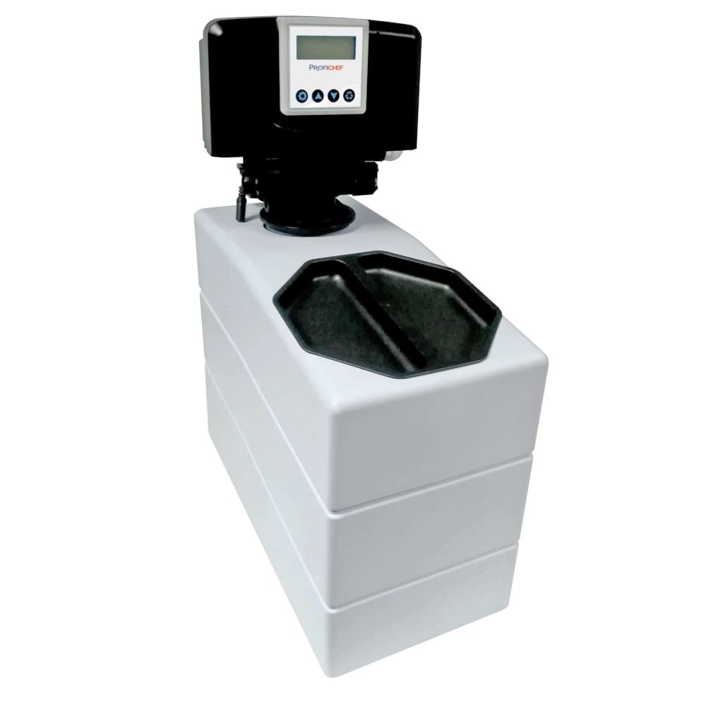ProfiChef Addolcitore Elettrico a Volume, Automatico, Addolcitore D'acqua Professionale, Trattamento dell'acqua Dura, Decalcificazione, per Macchine da Caffè, Lavastoviglie e Forni