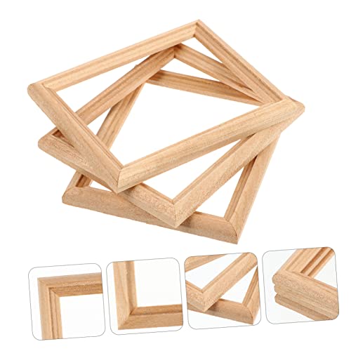 COHEALI 6 Pçs Mini Display World Frame Acessórios Móveis Pintura Casa De Bonecas Brinquedos Em Minia