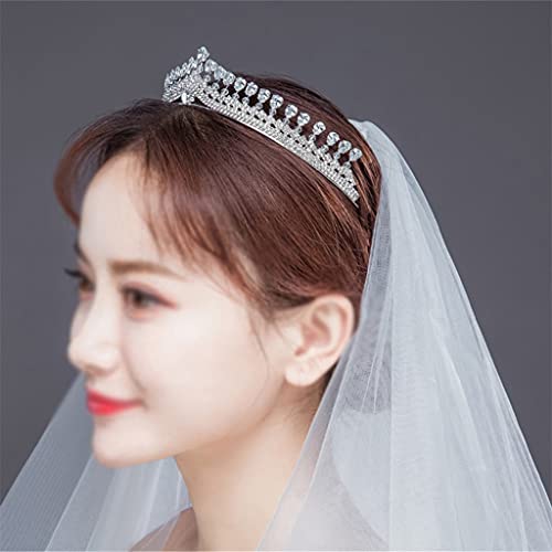 Accesorios de cabello para bodas como diademas plateadas de mujer y coronas 3