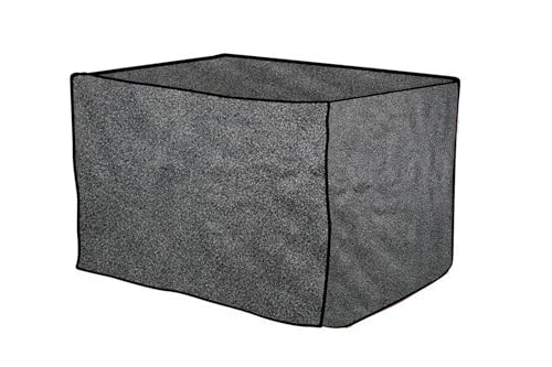 Image of The Furnishing Tree microwave oven cover Suitable for Samsung 28 Liters Convection MC28A6036QK /TL, Dustproof, Stain-Resistant, Cover Size WxDxH in CM- (53.34x48.26x33.02), Sand Pattern Grey
