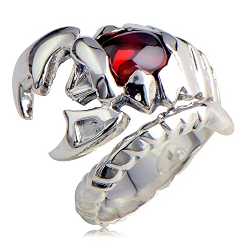 Bague réglable grenat S925 : le cadeau d'anniversaire vintage idéal pour elle