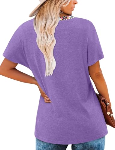 KISSMODA Summer Short Sleeve T Shirt Loose Fit Casual Dressy Women Top 2025 Trendy Ladies Fashion Blouses(S-3XL)