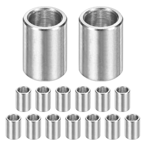 M METERXITY 15PCS M7 304�X�e�����X�X�`�[���X�y�[�T�[7mm ID x 10mm OD x 14mm l ���^���X�N�����[�X�^���h�I�t�u�b�V���O��s�@�d�グ���E���h�X�y�[�T�[304�X�e�����X�X�`�[���p�l�W�{���g�V���o�[