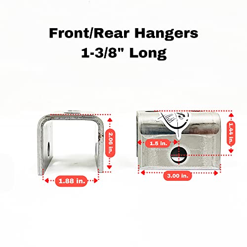 Southwest Wheel 3,500 Lbs. Tandem Trailer Axle Suspension Kit (Leaf Springs, Hanger & U-Bolt Kit) #TOP7
