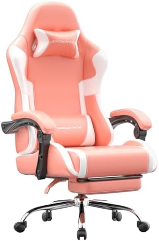 Bild 13 - Dowinx Gaming Stuhl Bürostuhl Massage Gaming Sessel mit höhenverstellbaren Linkage-Armlehnen, ergonomischer Gamer Stuhl mit Fußstütze, gepolstert Gaming Chair 150° neigbar bis 180 kg, Schwarz