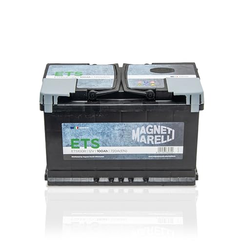 Magneti Marelli Parts & Services - Batteria Auto 80 Ah Weber Agm, Batteria Auto L04 067080800003 al Piombo Acido con Ciclo di Vita x4, Maniglie e Coperchio Ermetico - 12V 80Ah 800A B13, Ricambi Auto