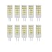 Ampoules G4 LED 5W(Halogène Équivalent 50W)Blanc Froid 6000K 500Lumen AC220-240V Angle de Faisceau 360 ° Économie D'énergie G4 Lampe Pas de Dimmable(Paquet de 10) [Classe Énergétique A++]