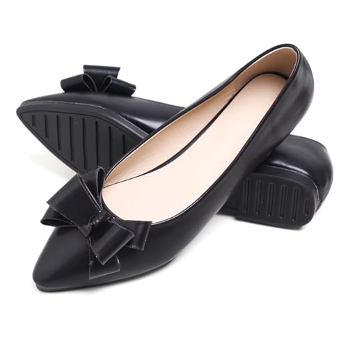 Image of SAILING LU Women's Bow-Knot Pointed Toe Ballet Flats