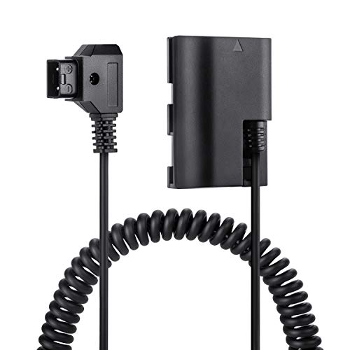 Fomito LPE6 DR-E6 Dummy Battery to D-tap for V-Mount BP Battery, for Canon EOS 5DS, 5DSR, 5D Mark II, 5D Mark III, 5D Mark IV, 60D, 60Da, 6D, 70D, 7D, 7D Mark II, 80D