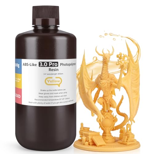 ELEGOO Résine ABS Like 3.0 Pro pour Impression 3D Imprimante 3D LCD MSLA DLP UV 405nm Résine Photopolymère, Haute Précision, Résistance et Ténacité...
