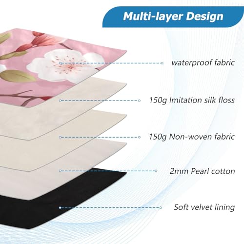 Funda para laptop 13-14 pulgadas con diseño de flores miniatura 4