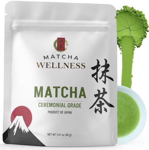 Matcha Wellness Ceremonial Grade Japanese Matcha Green Tea Powder 40g