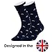 Airplane Socks - Funny Plane Socks - Funny Aeroplane Gift for Men - 1 Pair, Size 9-12