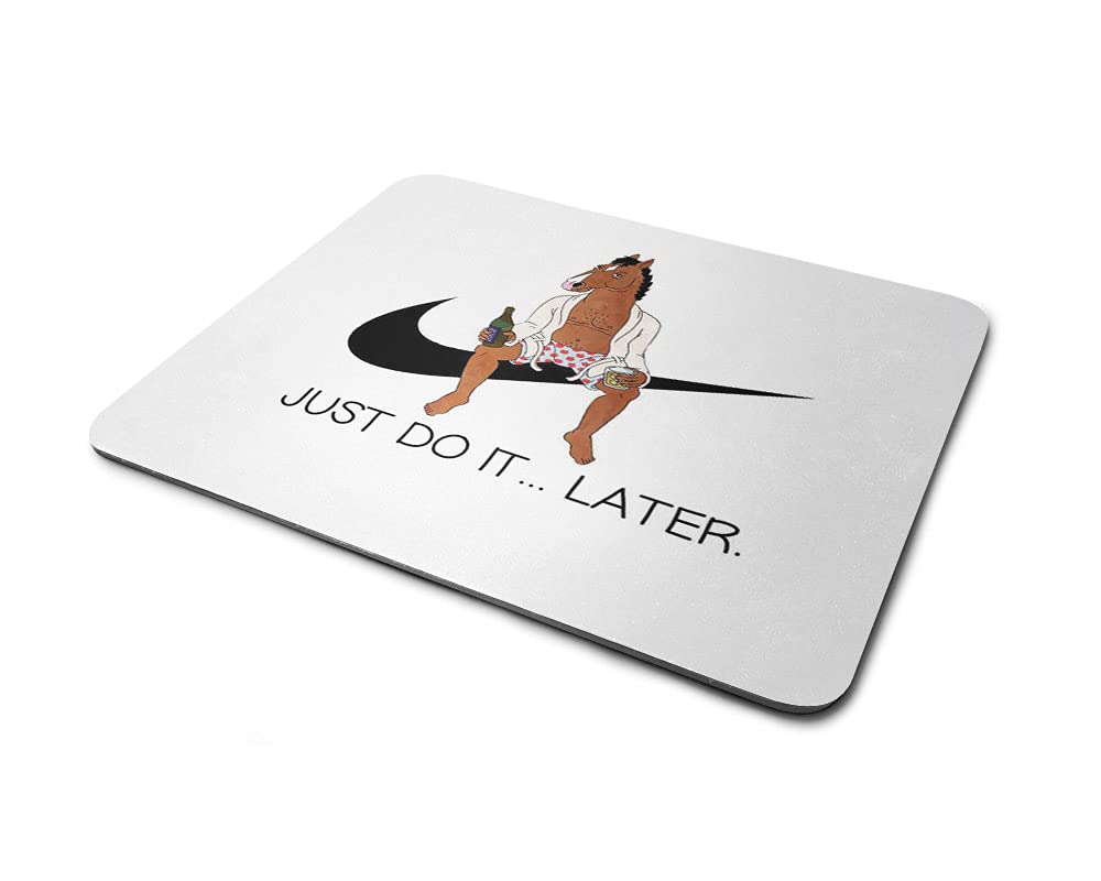 Lightning Hammerz BoJack Horseman Series Mouse Pad for Gamers | Just Do it Later Printed Mousepad | Anti Skid Technology Mouse Pad for Laptops and Computers