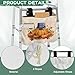 Hechitok Pumpkin Maple Leaf Large Walker Tote Bag Folding Walker Attachment Hands Free Storage Basket Mobility Aid Accessory Pouch for Elderly, Senior