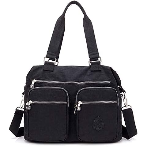 MINTEGRA Handbag for Women Multi Pocket Tote Shoulder Bag Waterproof Crossbody Lunch Bag Cover