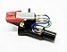 Headshell, Chrome mount cartridge, Elliptical needle, stylus for DENON DP-30L, DP-35F, DP-37F, DP-45F, DP-47F, DP-51F, DP-52F, DP-23F