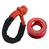 Ronyme Winch Snatch Ring, 55000lbs Pulley Kit für Farming Marine, mit Abschleppseil