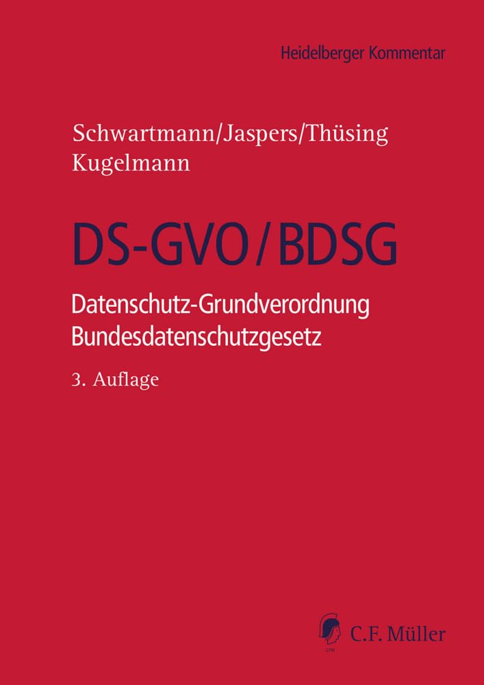 DS-GVO/BDSG: Datenschutz-Grundverordnung Bundesdatenschutzgesetz (Heidelberger Kommentar)