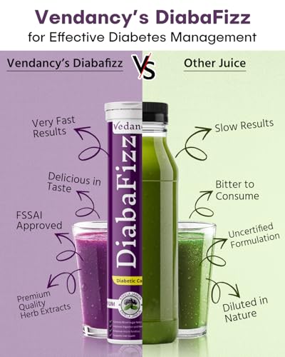 Image of DiabaFizz Karela Jamun Fizz Effervescent Tablets - 15 Tablets | Helps in Blood Sugar Management | Promotes Healthy Glucose Levels | Boosts Digestive Health | Pack of 1