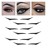 [24 Pairs] Erinde Reusable Eyeliner Stickers for Eyes, 10 colors Self-Adhesive Glitter Waterproof...