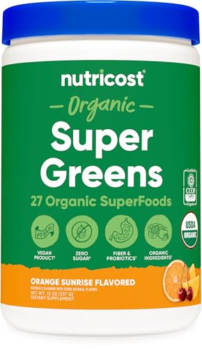 Nutricost Nutricost Organic Super Greens Powder (Orange Sunrise) 30 Servings sold by Nutricost - Amazon Seller - US