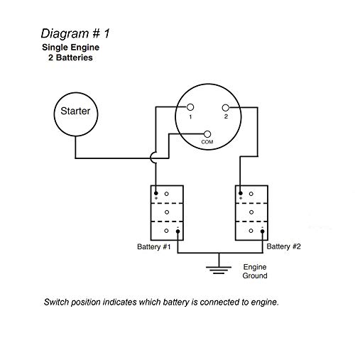 Five Oceans Marine Selector Boat Battery Switch With Knob, 250 Amp Continuous 350 Amp Intermittent (Off-1-2-Both (1-Pack)) #TOP7