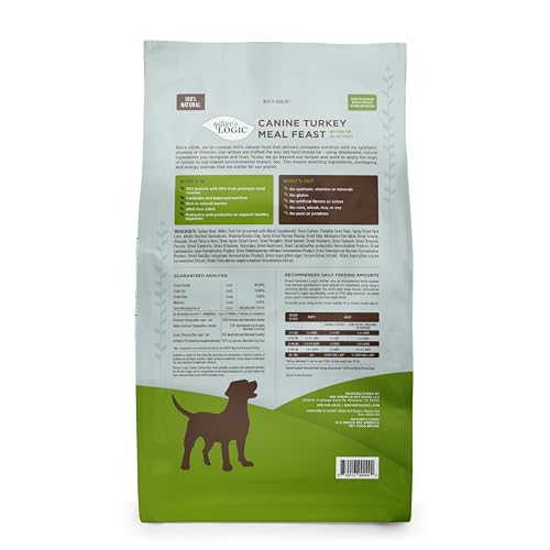 Image of NATURE'S LOGIC Dry Dog Food - Turkey Meal Feast Dry Kibble, 13 lb