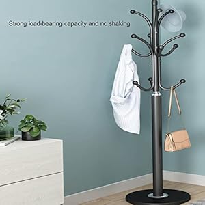 Metal coat hanger stand with pink marble base free standing hat hanger for backpacks umbrellas and purses stylish and stable coat rack stand  urban country home decor
