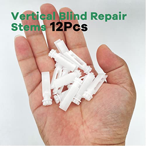 Smatagee Vertical Blinds Repair Kit,12 Pcs Gear Comb And 12 Pcs Stem For Vanes Carrier Of 3-1/2" Or 5" Vertical Blinds Components Used For Headrail,40 Pcs Vertical Blind Repair Tabs #TOP3