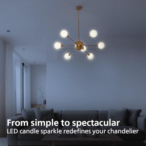 Image of PHILIPS 2.8W LED Frosted Candle Bulb | Cool White 6500K | E27 Base | Energy Efficient Decorative LED Light | Long Life & Instant Brightness | Pack of 10